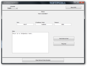 Network Data Simulator screenshot