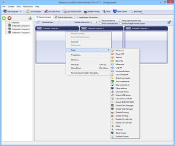 Network LookOut Administrator Pro screenshot