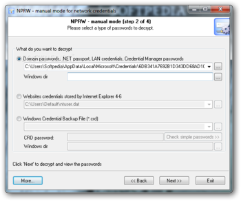 Network Password Recovery Wizard screenshot 2