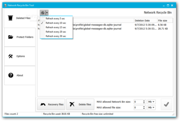 Network Recycle Bin Tool screenshot