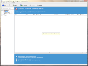 Network Security Task Manager screenshot