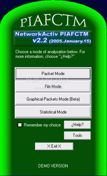 NetworkActiv PIAFCTM screenshot