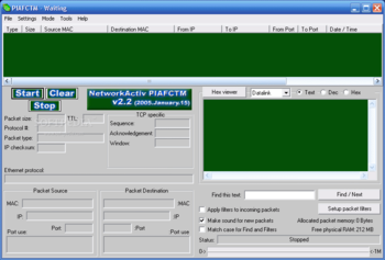 NetworkActiv PIAFCTM screenshot 2