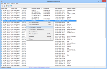 NetworkConnectLog screenshot