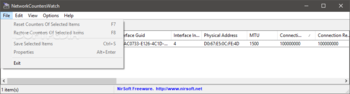 NetworkCountersWatch screenshot 2