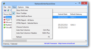 NetworkInterfacesView screenshot 3