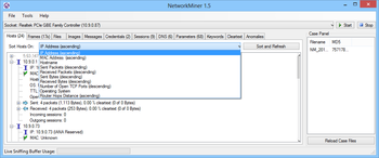 NetworkMiner screenshot 2