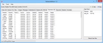 NetworkMiner screenshot 7
