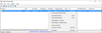 NetworkOpenedFiles screenshot
