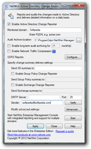 Netwrix Active Directory Change Reporter screenshot