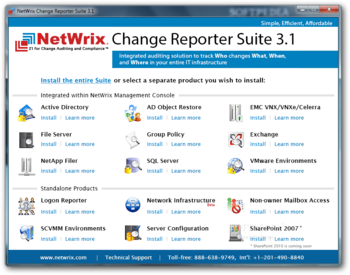 NetWrix Change Reporter Suite screenshot