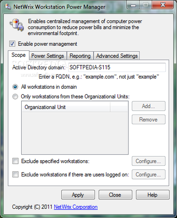 NetWrix Workstation Power Manager screenshot