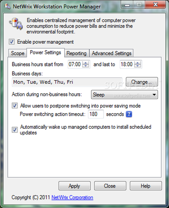 NetWrix Workstation Power Manager screenshot 2