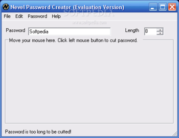 Nevel Password Creator screenshot