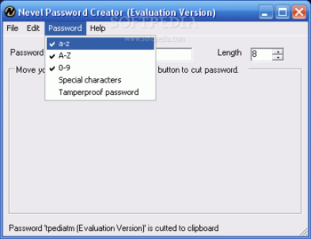 Nevel Password Creator screenshot 2