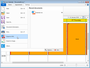 Nevron Calendar screenshot 2