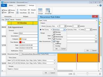 Nevron Calendar screenshot 5