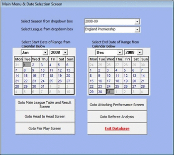 New Football Database 0405 screenshot