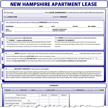 New Hampshire Apartment Lease screenshot