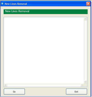 New Lines Removal screenshot