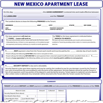 New Mexico Apartment Lease screenshot