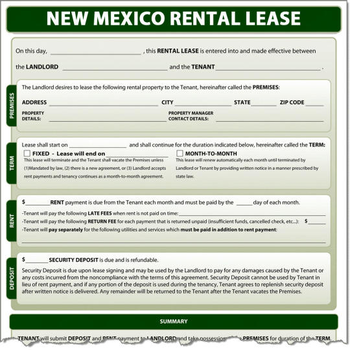 New Mexico Rental Lease screenshot