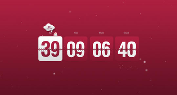 New Year Clock & Countdown Screensaver screenshot