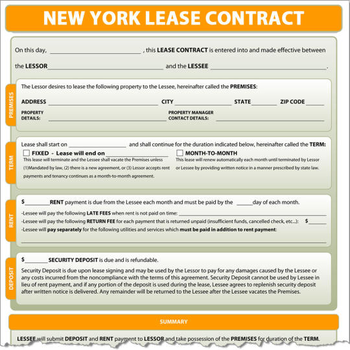 New York Lease Contract screenshot