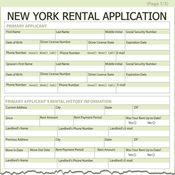 New York Rental Application screenshot