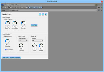 NewBlue Stabilizer screenshot 3