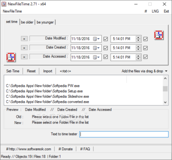 NewFileTime screenshot