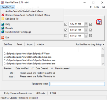 NewFileTime screenshot 2