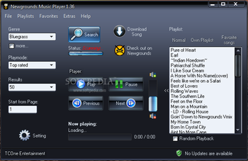 Newgrounds Music Player Portable screenshot