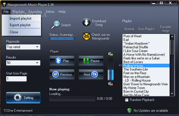 Newgrounds Music Player Portable screenshot 2