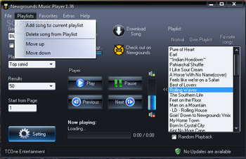 Newgrounds Music Player Portable screenshot 3