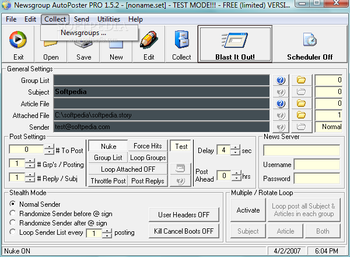 Newsgroup AutoPoster PRO screenshot 2