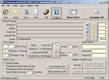 Newsgroup AutoPoster PRO screenshot 2