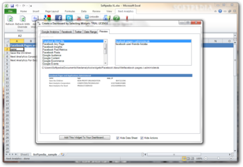Next Analytics for Excel screenshot 3