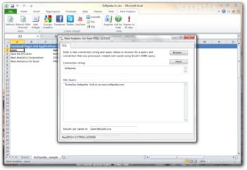 Next Analytics for Excel screenshot 4