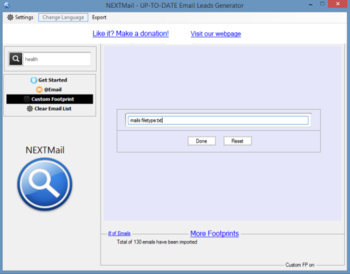 NEXTLeadMail screenshot