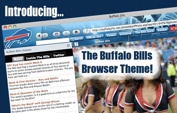 NFL Buffalo Bills Firefox Browser Theme screenshot