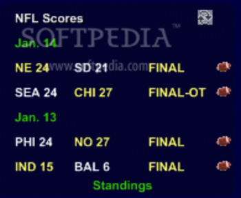 NFL Ticker screenshot