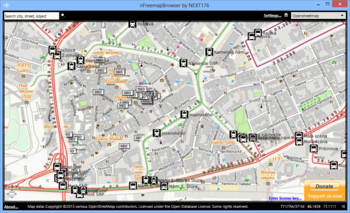 nFreemapBrowser screenshot