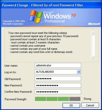 nFront Password Filter screenshot 3