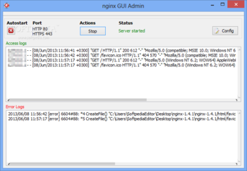 Nginx GUI Admin screenshot