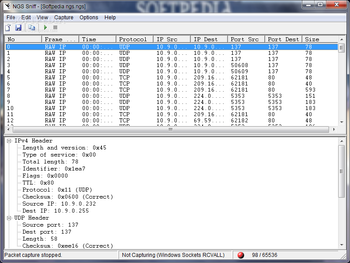 NGS Sniff screenshot