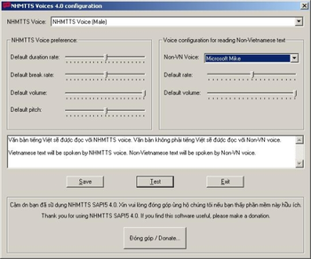 NHMTTS SAPI5 screenshot