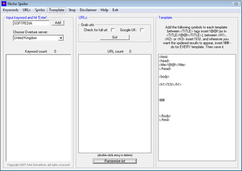 Niche Spider screenshot 2