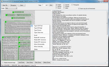 Nicomsoft OCR SDK screenshot