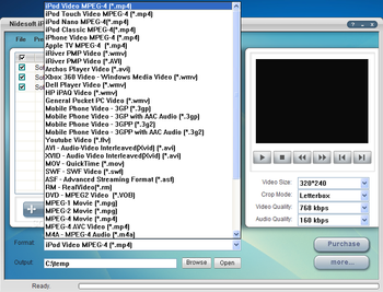 Nidesoft DVD to iPod Suite screenshot 8